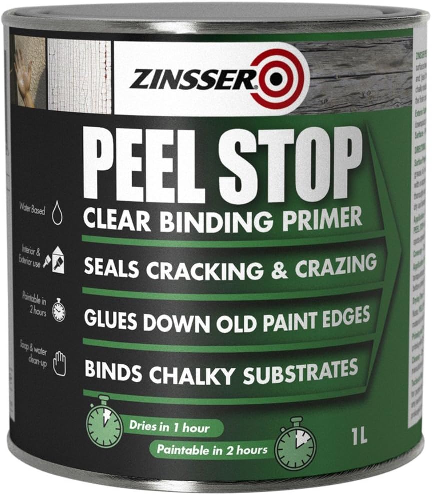 Zinsser Peel Stop Clear Binding Primer 1 Litre ZINPSP1L